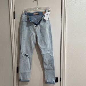 7 for all mankind luxe vintage light Blue Distressed Jeans